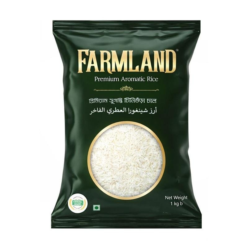 ফার্মল্যান্ড চিনিগুড়া চাল ১কেজি | Farmland Chinigura Rice 1 kg