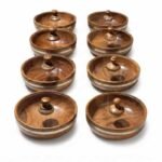 সুন্নতী বাবলা কাঠের কারী বোল ঢাকনাসহ| Kather Bowl | Premium Wooden Curry Bowl with Lid - Image 2